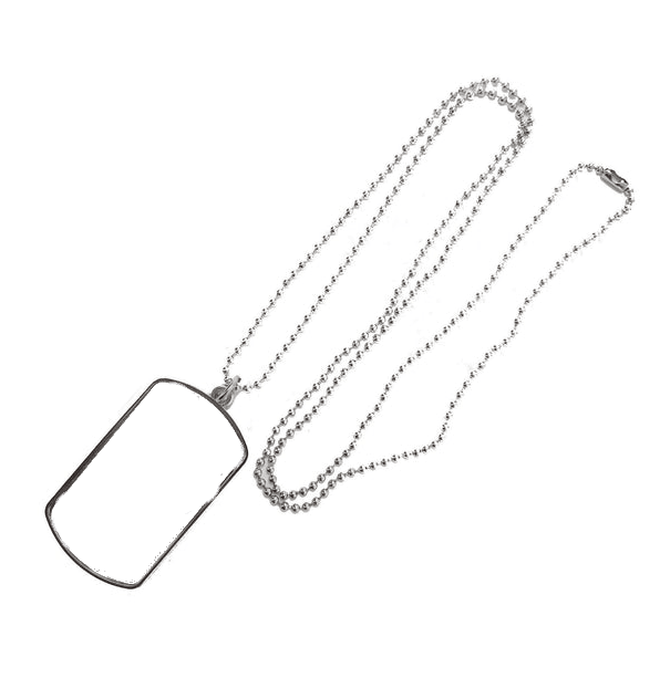 Single Side Large Dogtag by Luxe-Custom-Designer