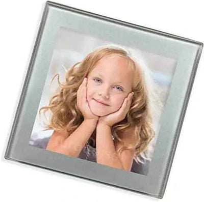 Square Glass Personalised Coasters by Luxe-Custom-Designer