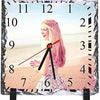 Square Photo Slate Clock by Luxe-Custom-Designer