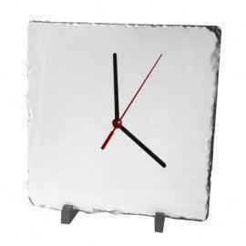 Square Photo Slate Clock by Luxe-Custom-Designer