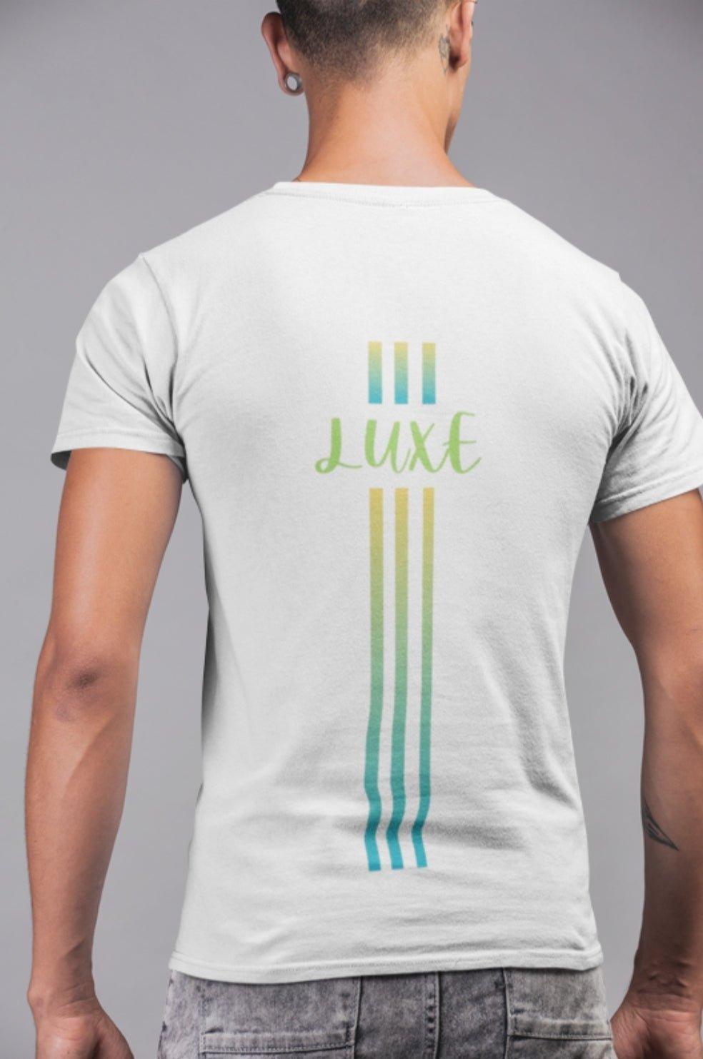 Triple Vertical Luxe T-Shirt by Luxe-Custom-Designer