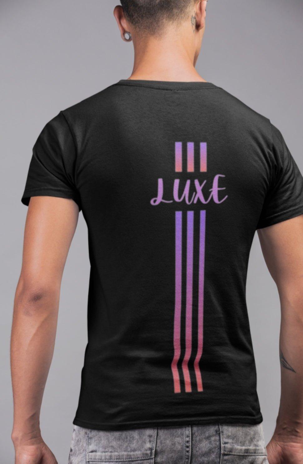 Triple Vertical Luxe T-Shirt by Luxe-Custom-Designer