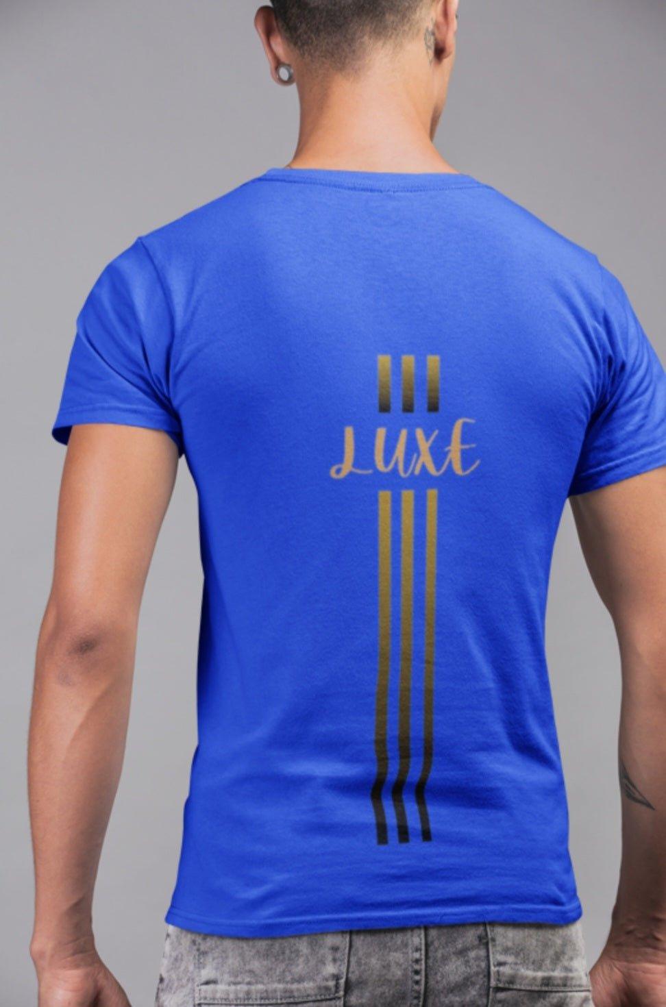 Triple Vertical Luxe T-Shirt by Luxe-Custom-Designer