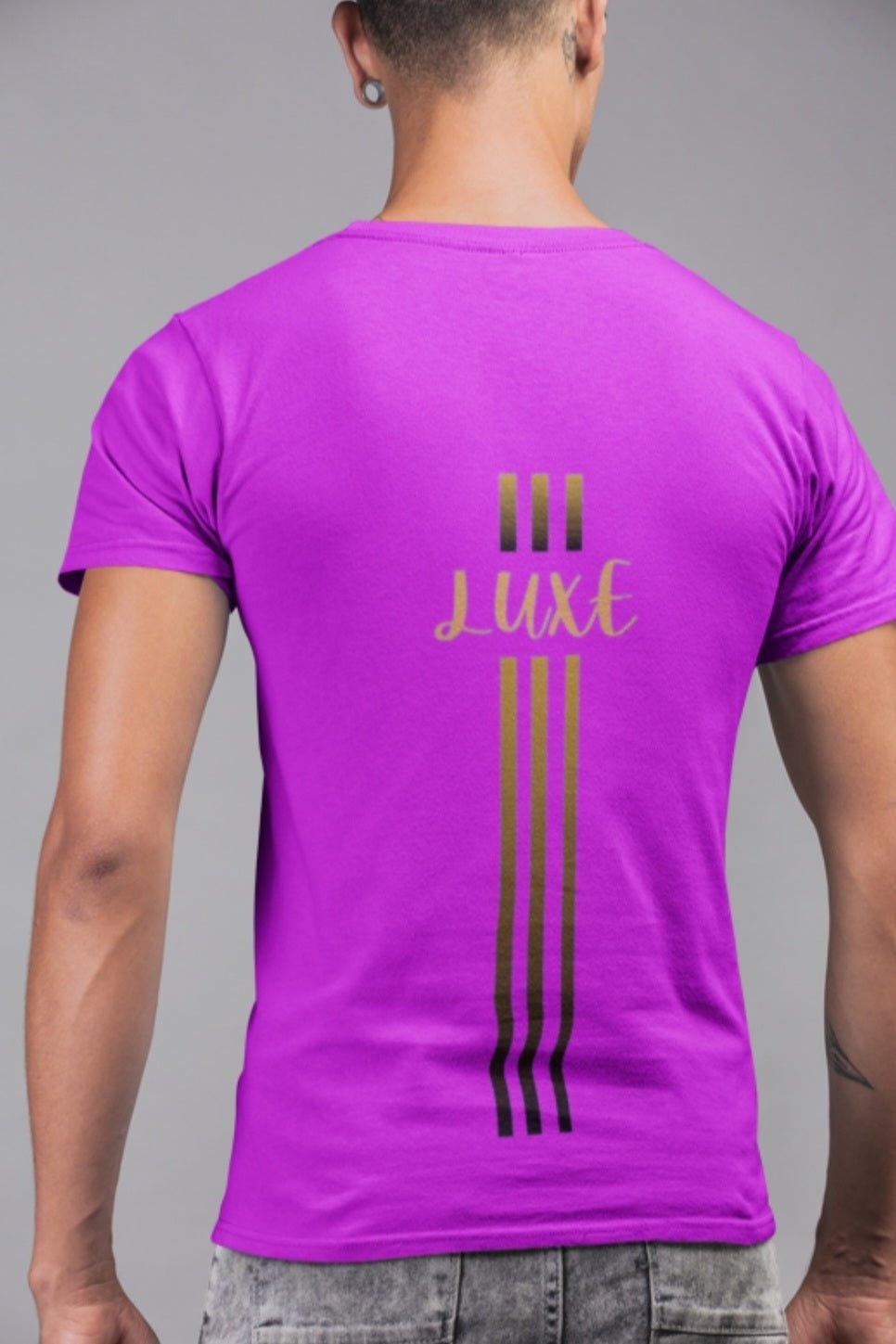 Triple Vertical Luxe T-Shirt by Luxe-Custom-Designer