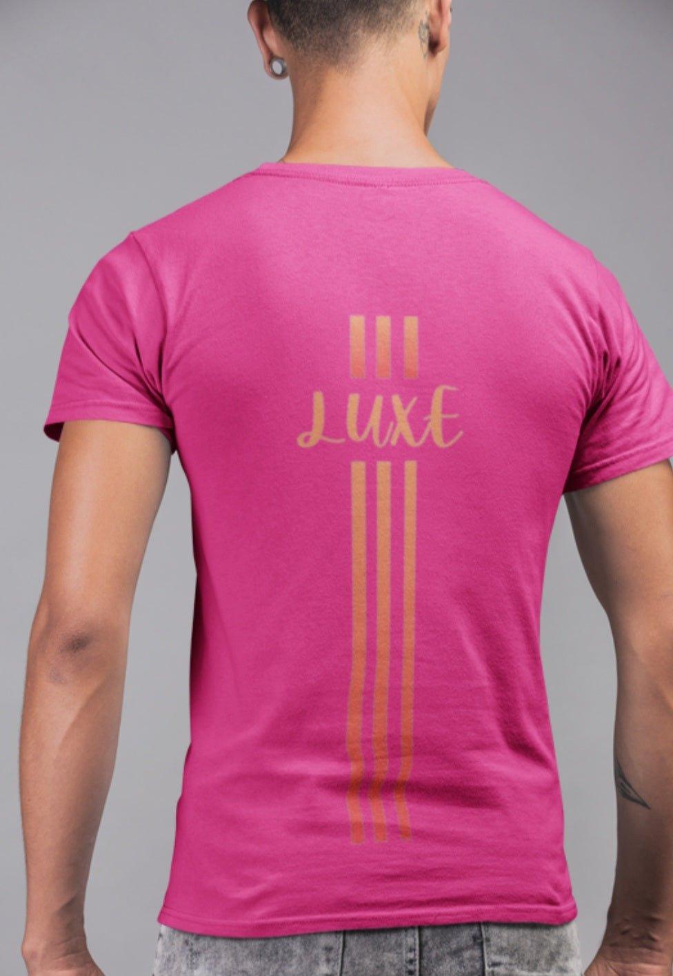 Triple Vertical Luxe T-Shirt by Luxe-Custom-Designer
