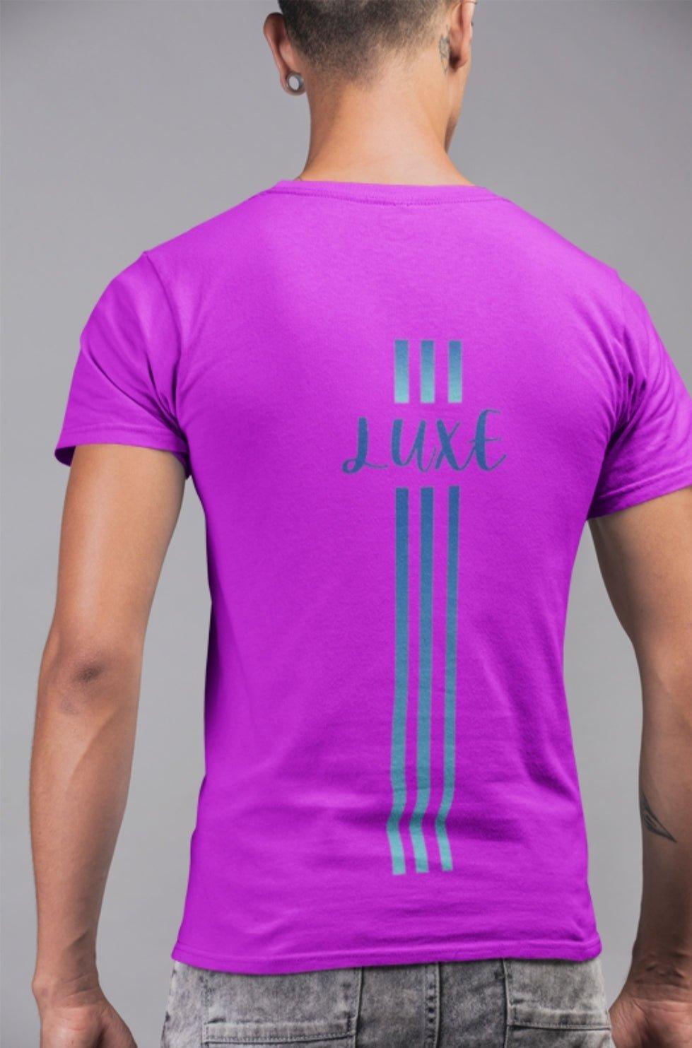 Triple Vertical Luxe T-Shirt by Luxe-Custom-Designer