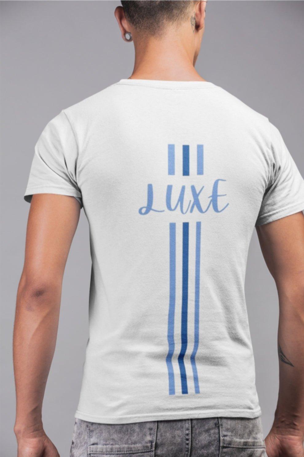 Triple Vertical Luxe T-Shirt by Luxe-Custom-Designer