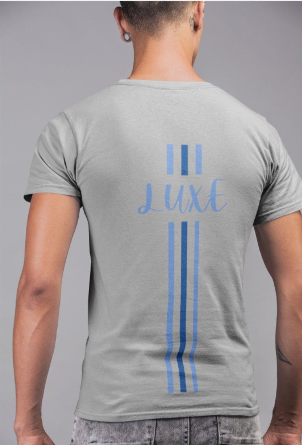 Triple Vertical Luxe T-Shirt by Luxe-Custom-Designer