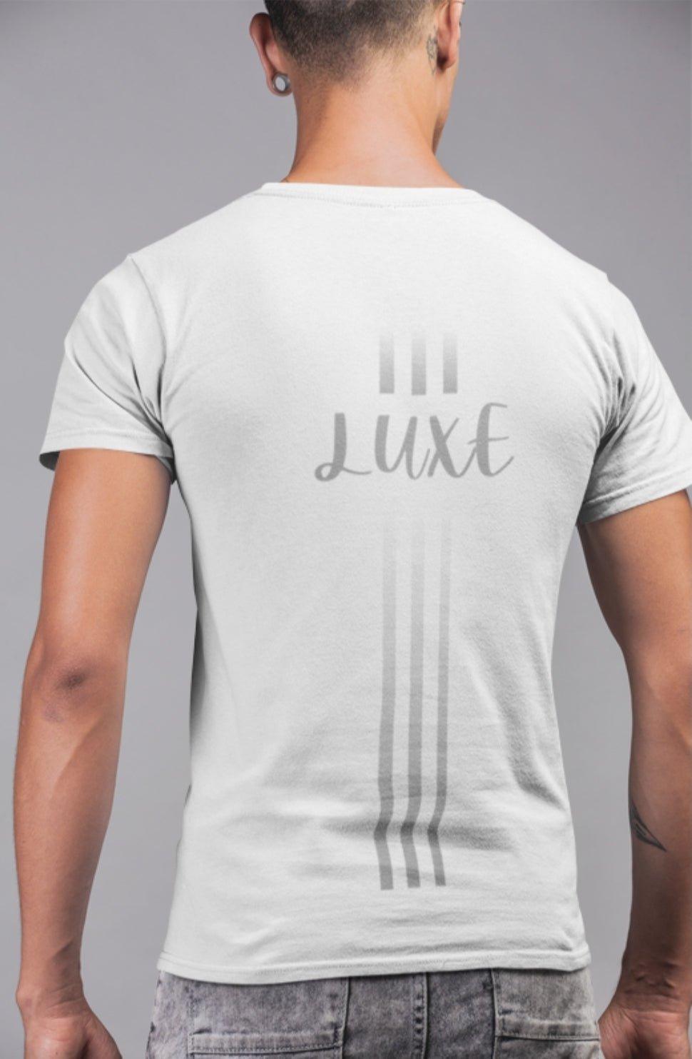 Triple Vertical Luxe T-Shirt by Luxe-Custom-Designer