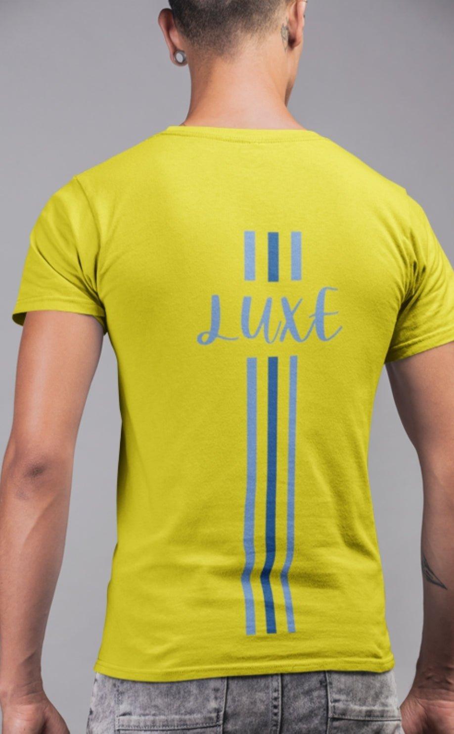 Triple Vertical Luxe T-Shirt by Luxe-Custom-Designer