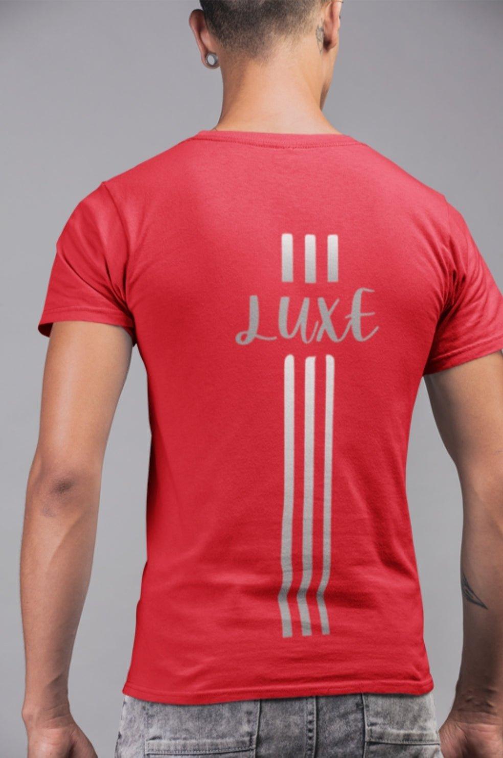 Triple Vertical Luxe T-Shirt by Luxe-Custom-Designer