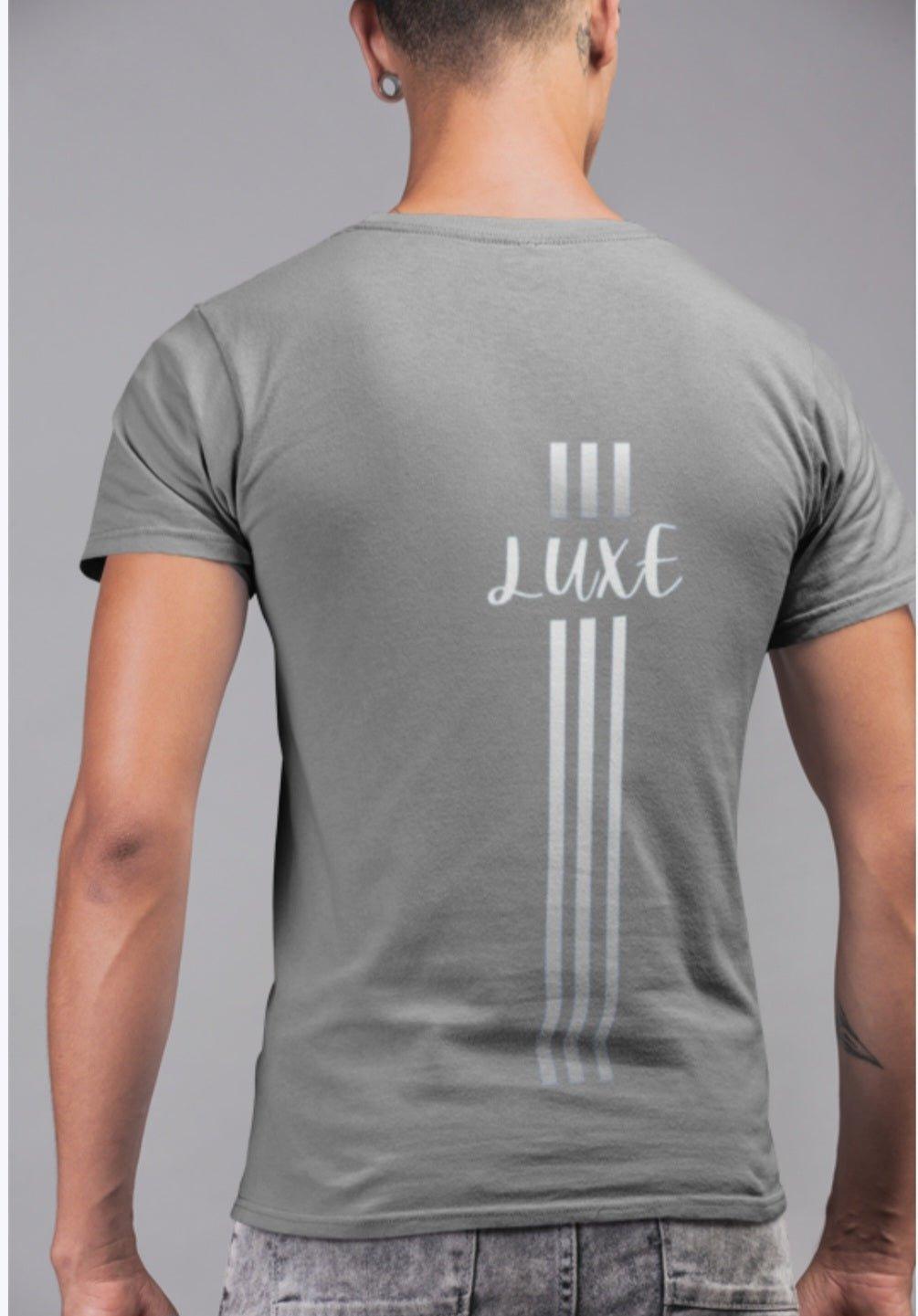 Triple Vertical Luxe T-Shirt by Luxe-Custom-Designer