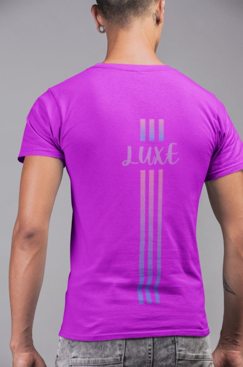 Triple Vertical Luxe T-Shirt by Luxe-Custom-Designer