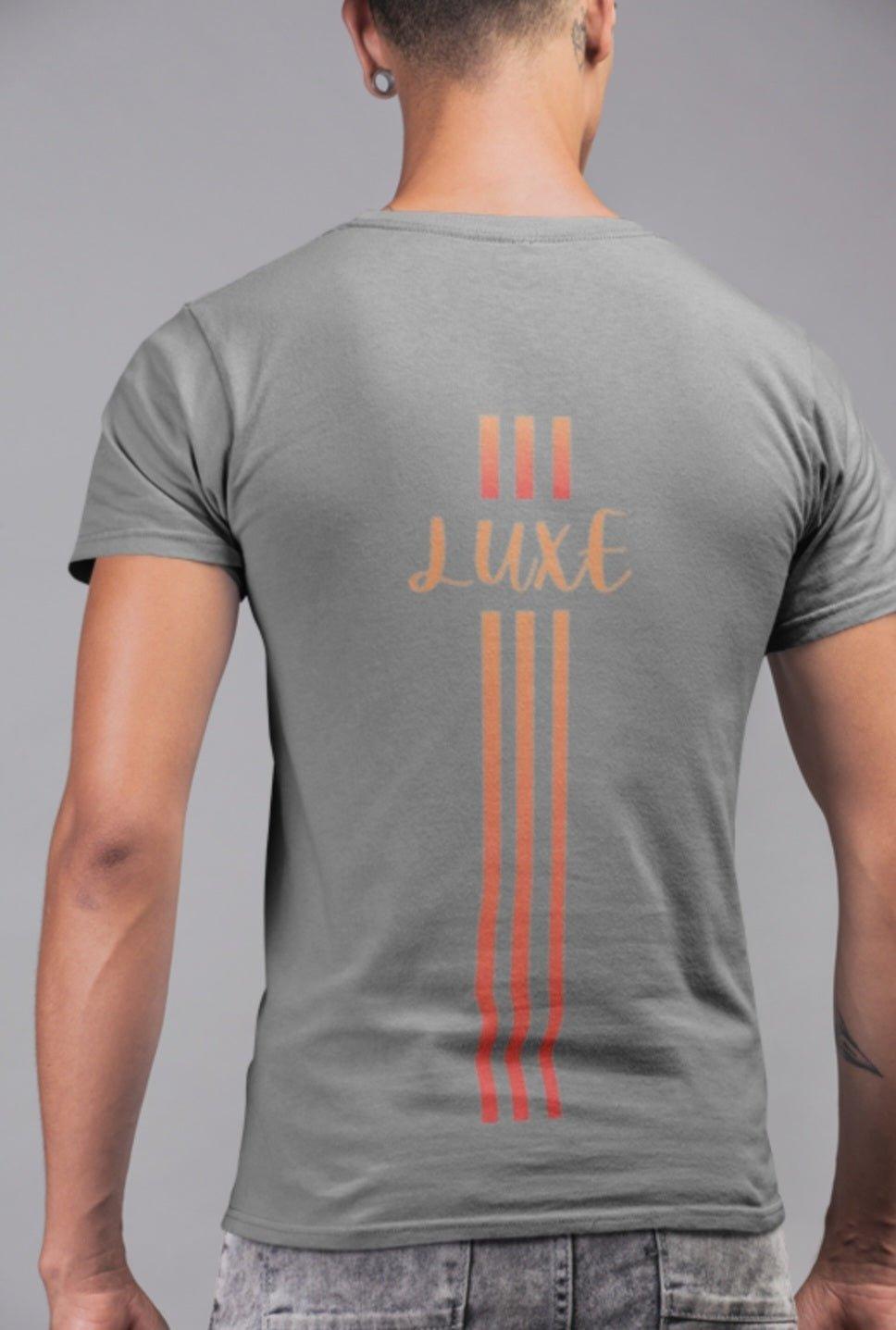 Triple Vertical Luxe T-Shirt by Luxe-Custom-Designer