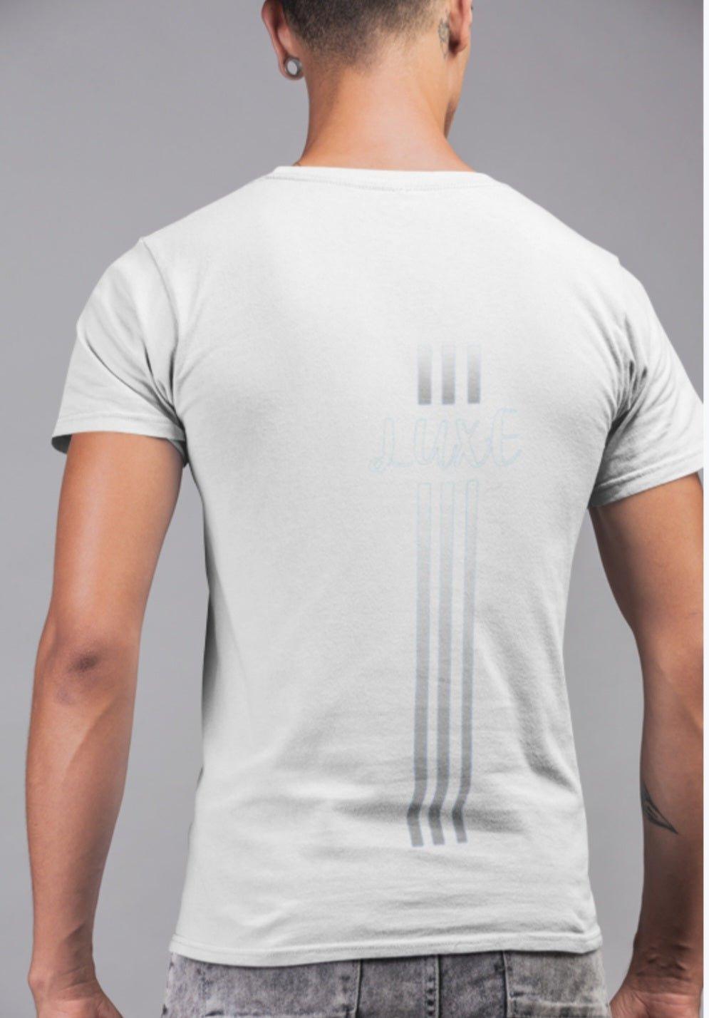 Triple Vertical Luxe T-Shirt by Luxe-Custom-Designer