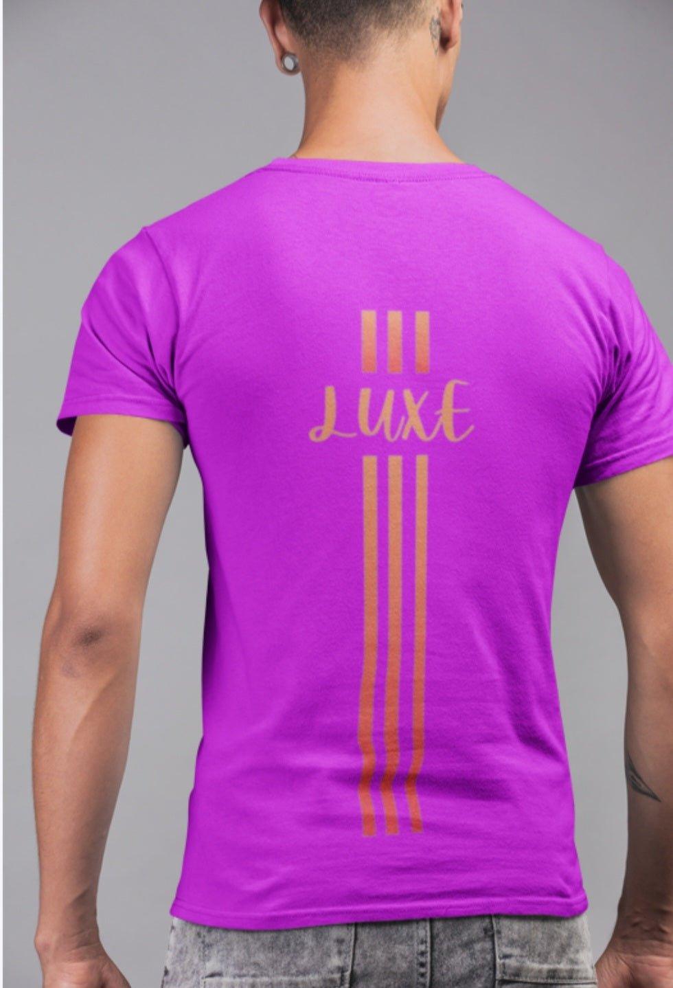 Triple Vertical Luxe T-Shirt by Luxe-Custom-Designer