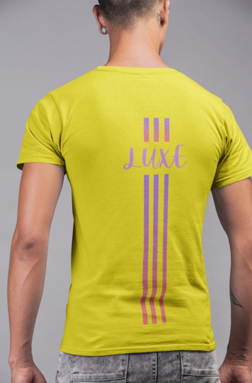 Triple Vertical Luxe T-Shirt by Luxe-Custom-Designer