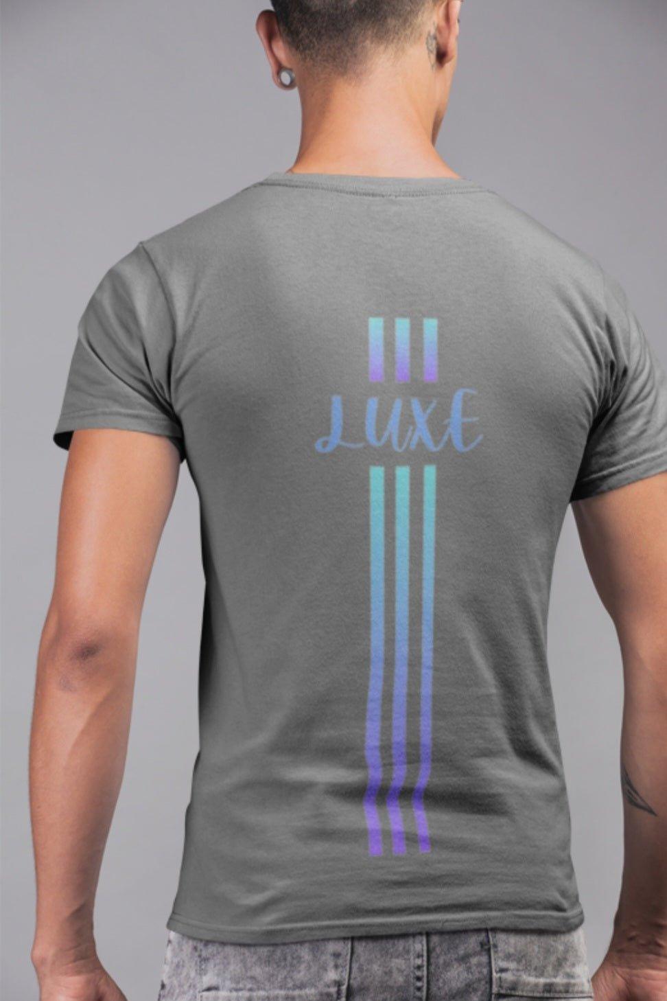 Triple Vertical Luxe T-Shirt by Luxe-Custom-Designer
