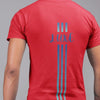 Triple Vertical Luxe T-Shirt by Luxe-Custom-Designer