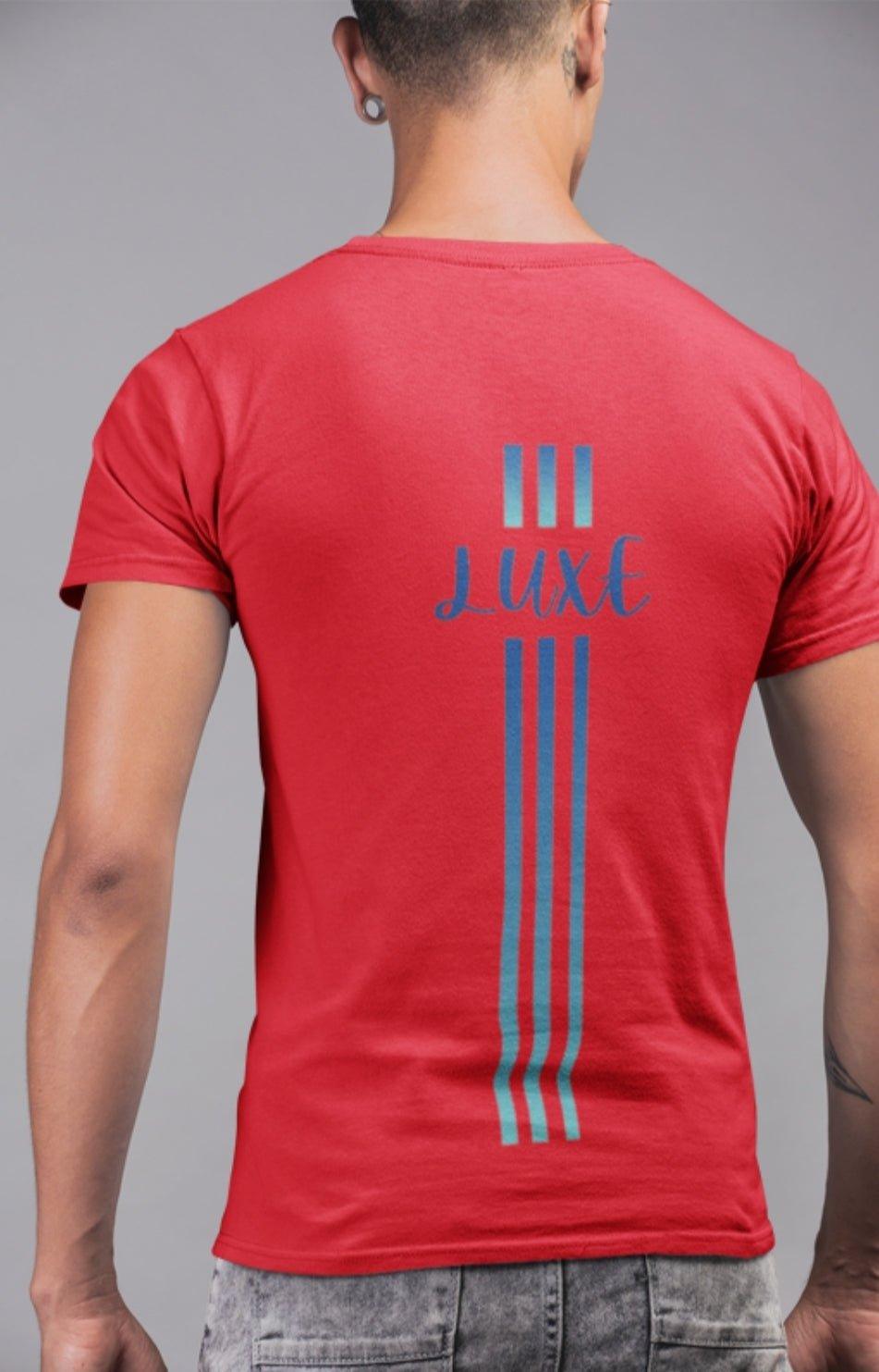 Triple Vertical Luxe T-Shirt by Luxe-Custom-Designer