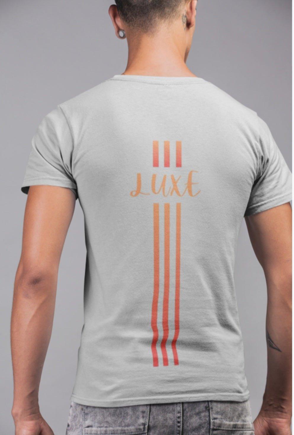 Triple Vertical Luxe T-Shirt by Luxe-Custom-Designer