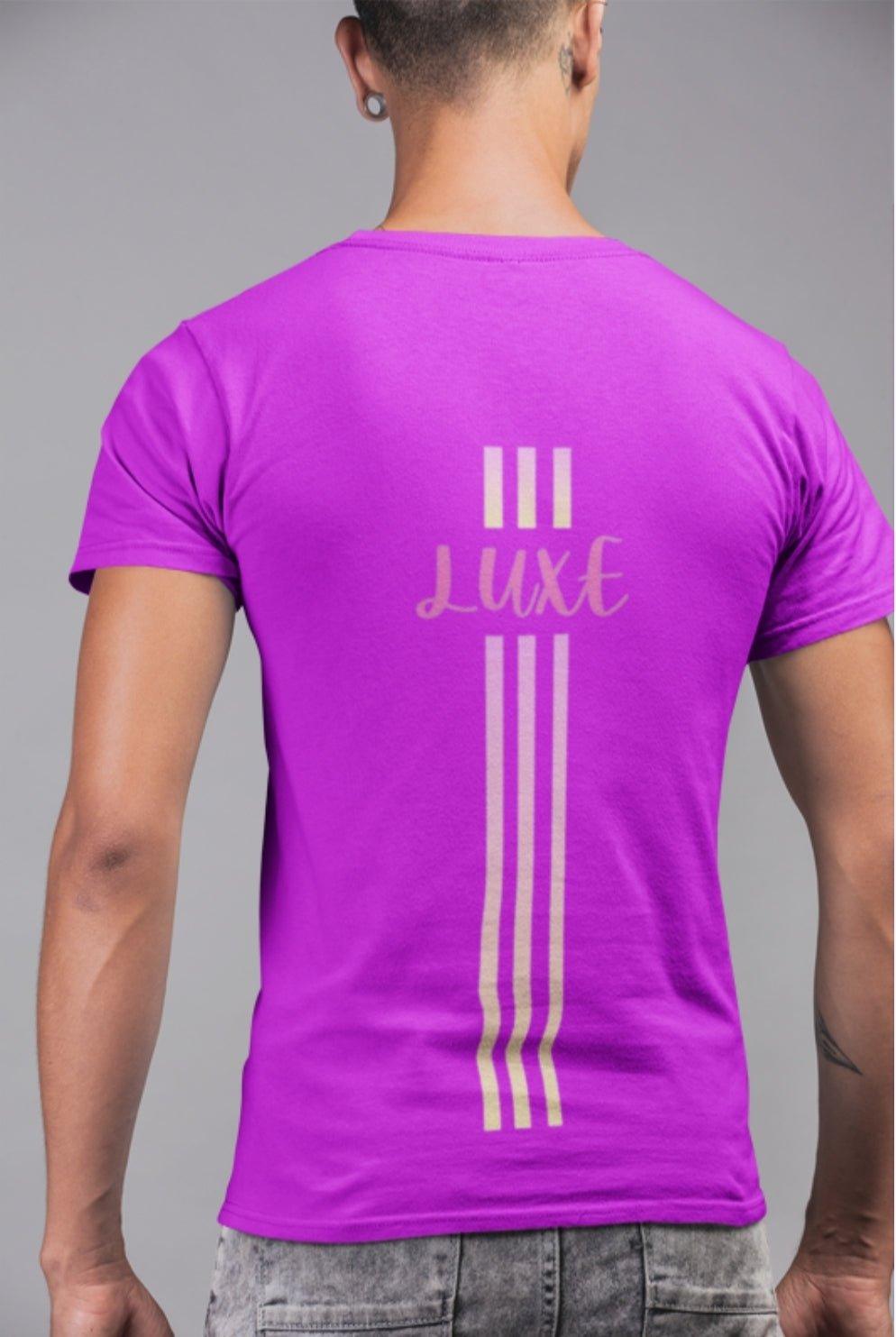 Triple Vertical Luxe T-Shirt by Luxe-Custom-Designer