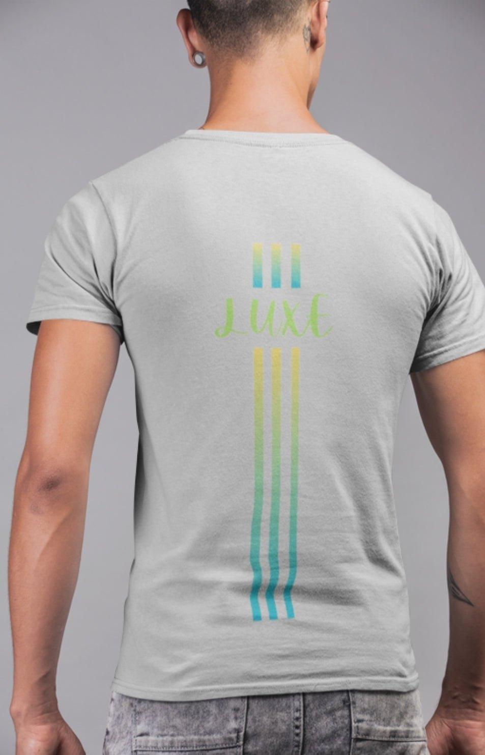Triple Vertical Luxe T-Shirt by Luxe-Custom-Designer