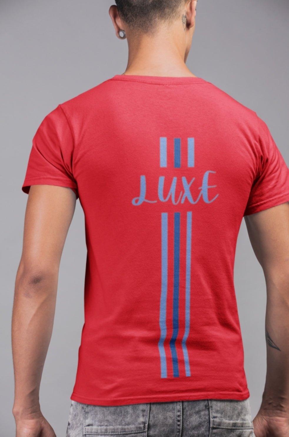 Triple Vertical Luxe T-Shirt by Luxe-Custom-Designer