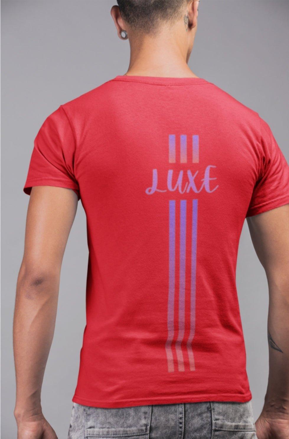 Triple Vertical Luxe T-Shirt by Luxe-Custom-Designer