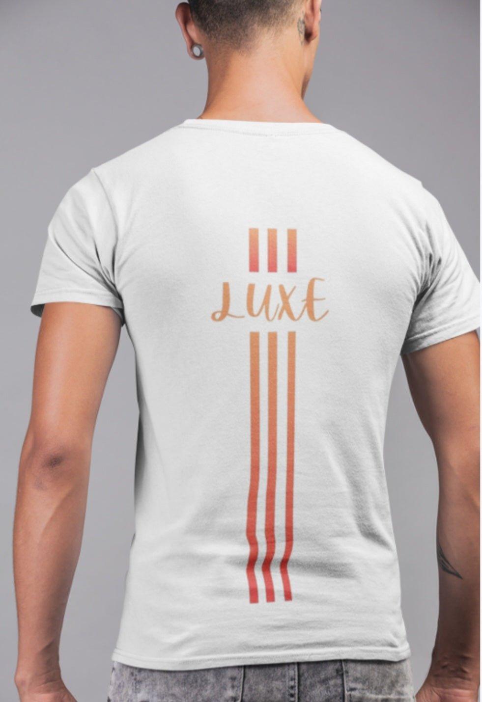 Triple Vertical Luxe T-Shirt by Luxe-Custom-Designer