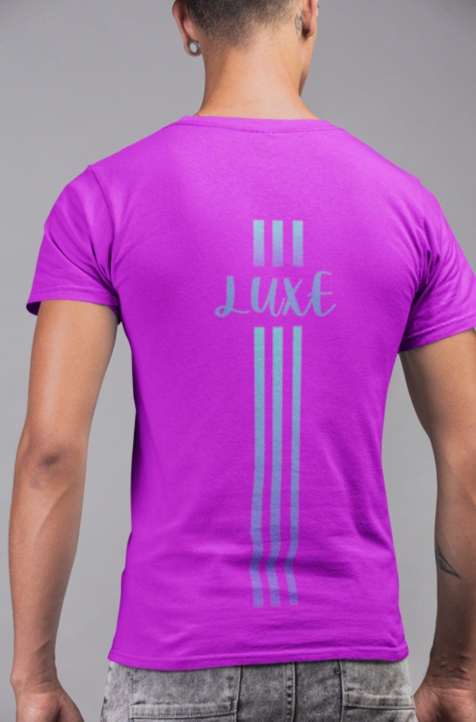 Triple Vertical Luxe T-Shirt by Luxe-Custom-Designer