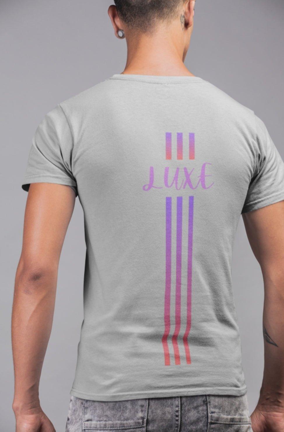 Triple Vertical Luxe T-Shirt by Luxe-Custom-Designer