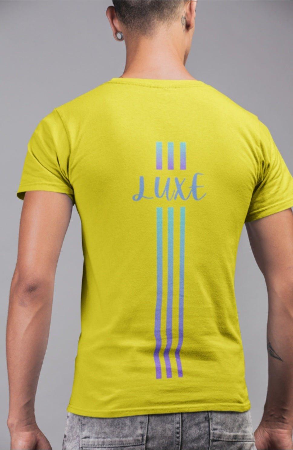 Triple Vertical Luxe T-Shirt by Luxe-Custom-Designer