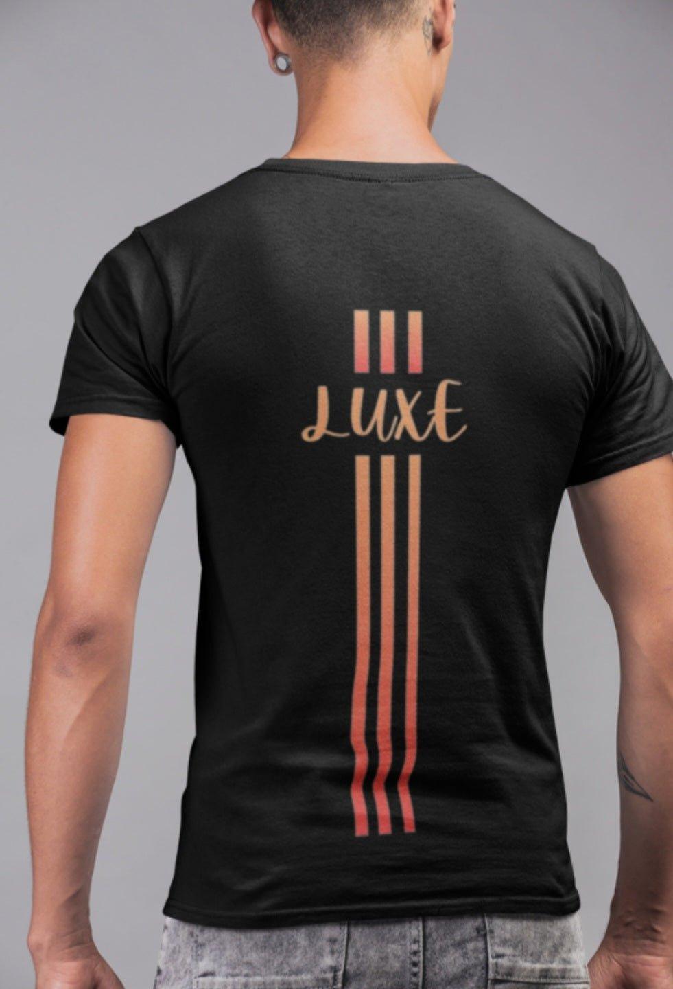 Triple Vertical Luxe T-Shirt by Luxe-Custom-Designer