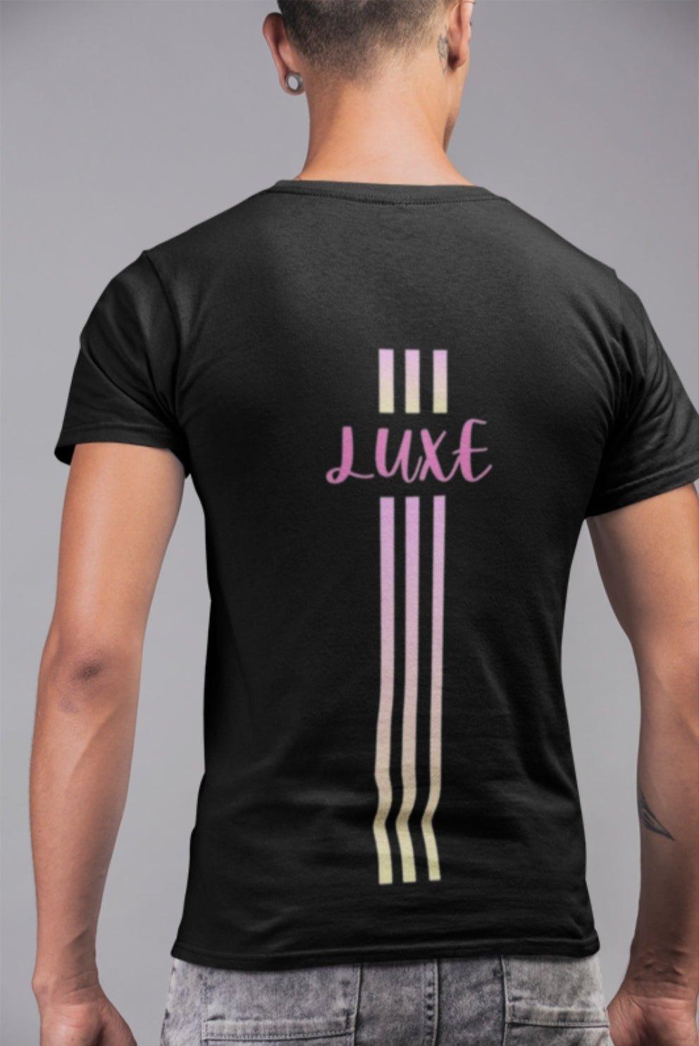 Triple Vertical Luxe T-Shirt by Luxe-Custom-Designer