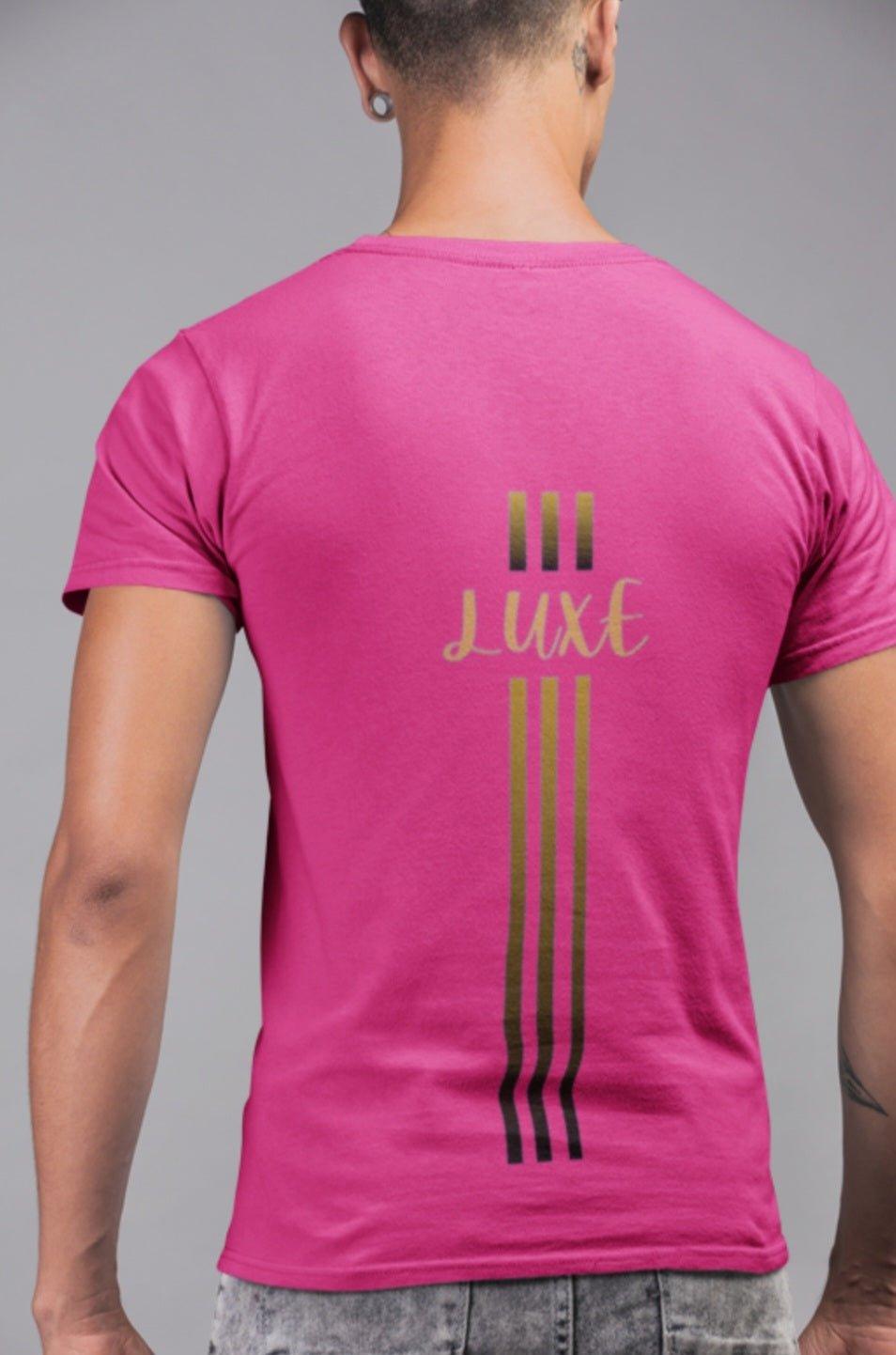 Triple Vertical Luxe T-Shirt by Luxe-Custom-Designer