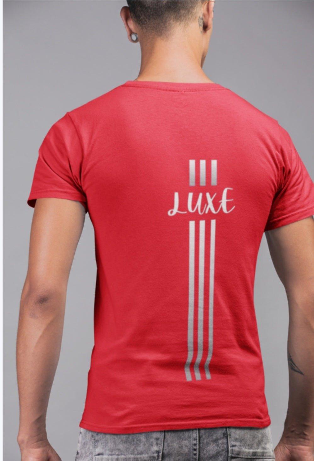 Triple Vertical Luxe T-Shirt by Luxe-Custom-Designer