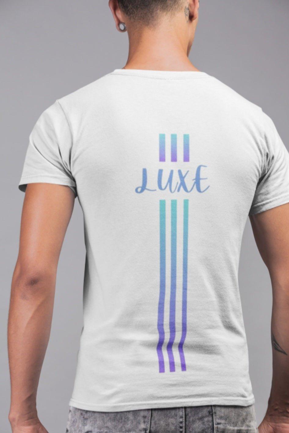 Triple Vertical Luxe T-Shirt by Luxe-Custom-Designer