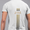 Triple Vertical Luxe T-Shirt by Luxe-Custom-Designer