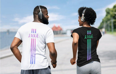 Triple Vertical Luxe T-Shirt by Luxe-Custom-Designer