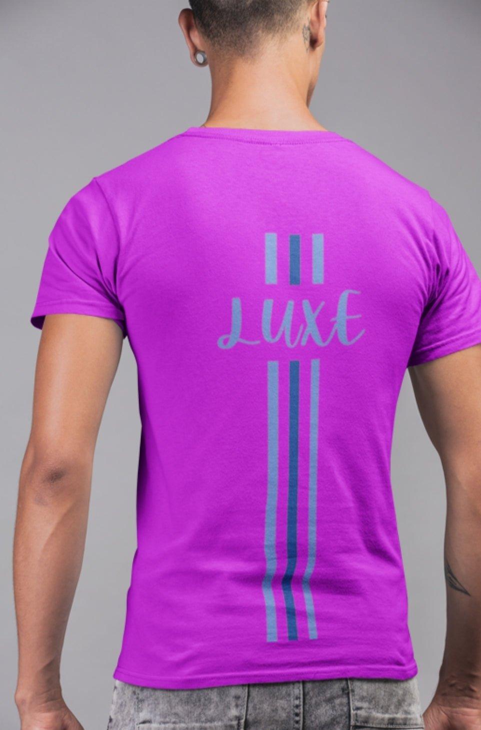 Triple Vertical Luxe T-Shirt by Luxe-Custom-Designer