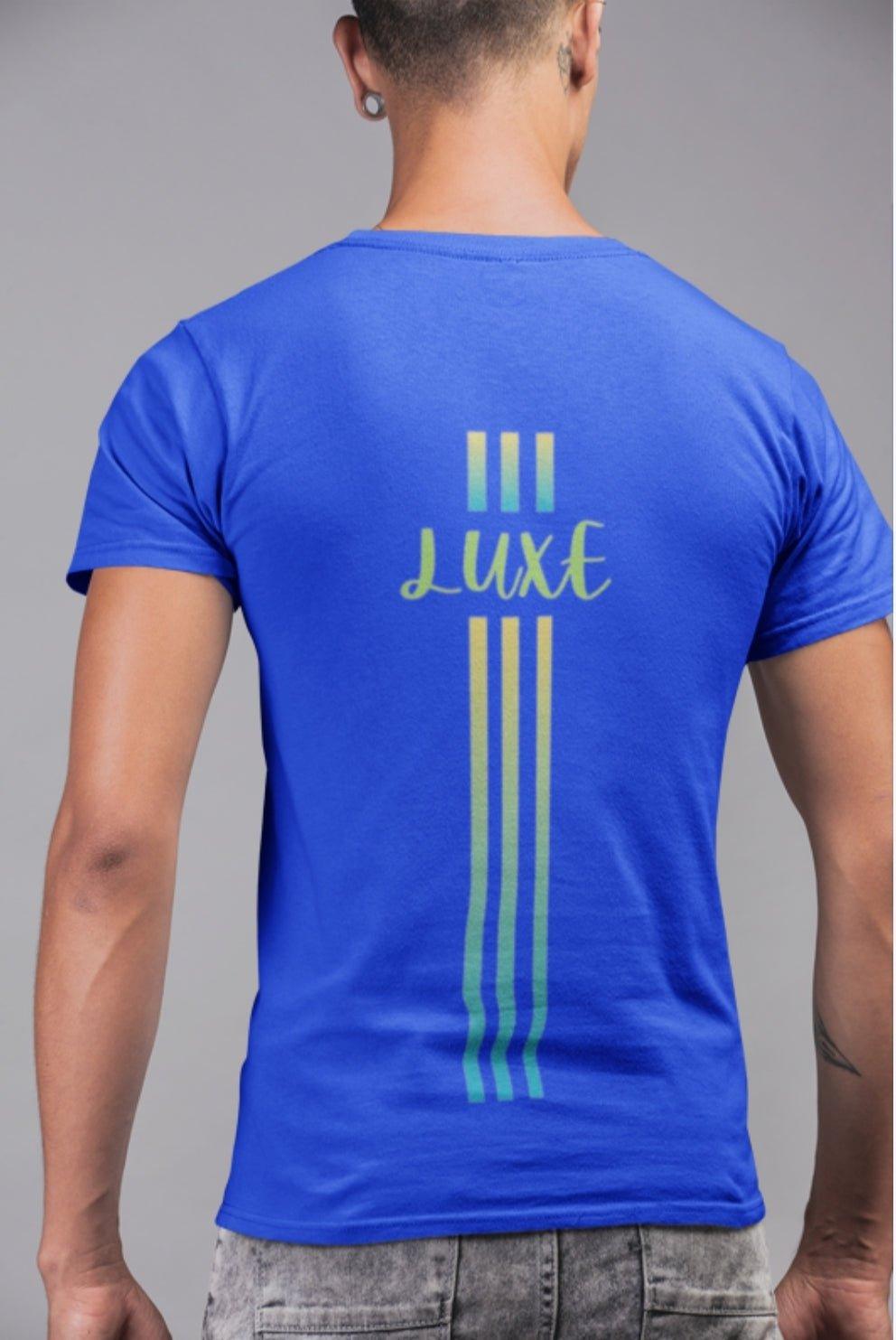 Triple Vertical Luxe T-Shirt by Luxe-Custom-Designer