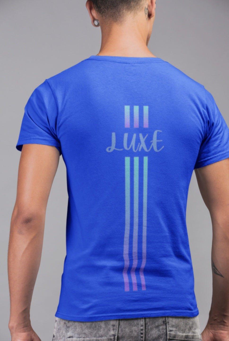 Triple Vertical Luxe T-Shirt by Luxe-Custom-Designer