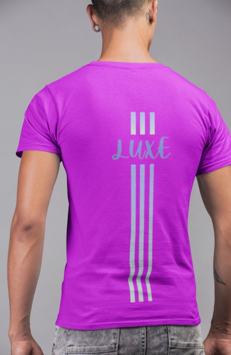 Triple Vertical Luxe T-Shirt by Luxe-Custom-Designer