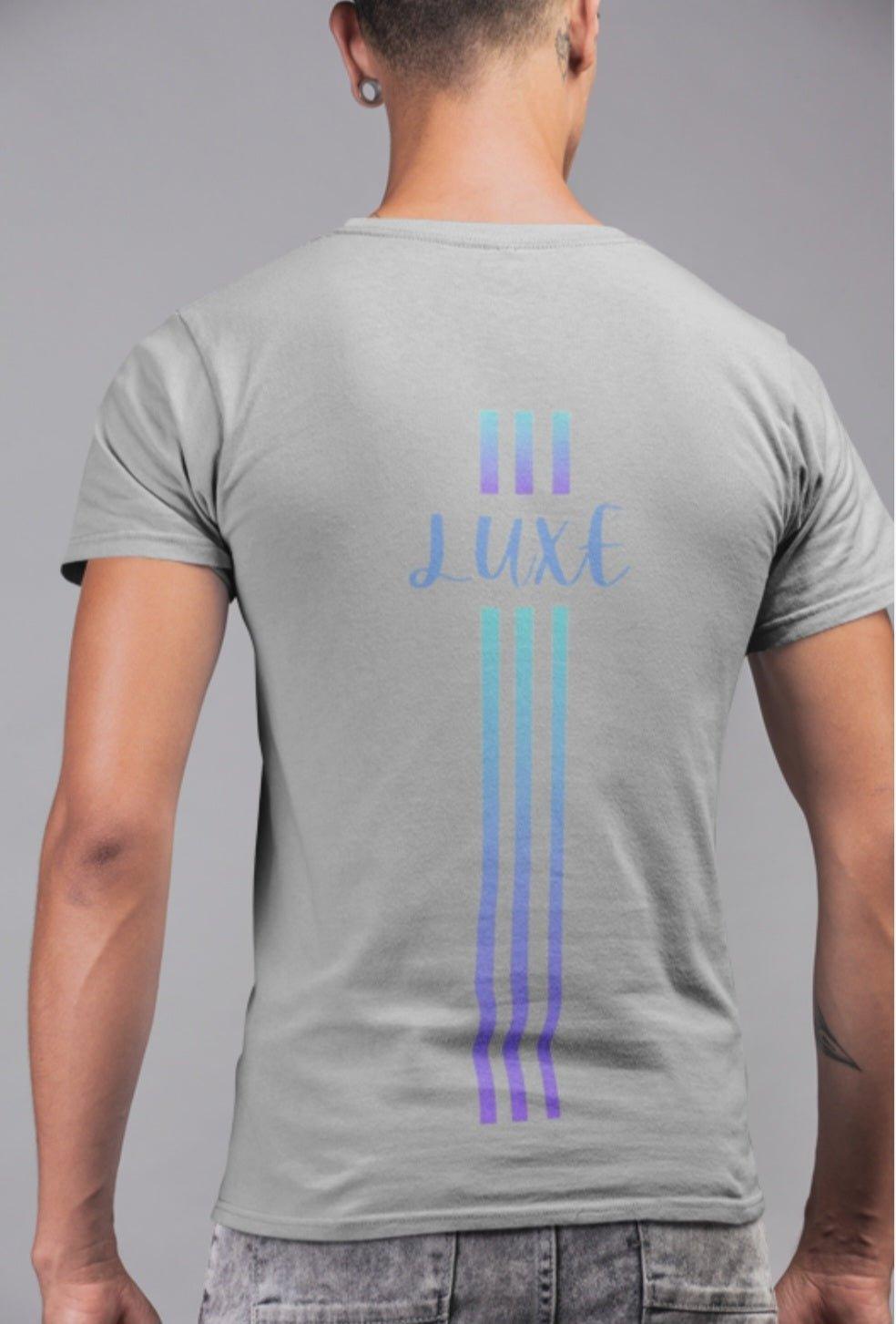 Triple Vertical Luxe T-Shirt by Luxe-Custom-Designer