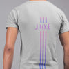 Triple Vertical Luxe T-Shirt by Luxe-Custom-Designer