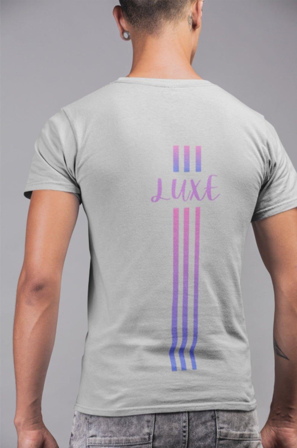 Triple Vertical Luxe T-Shirt by Luxe-Custom-Designer