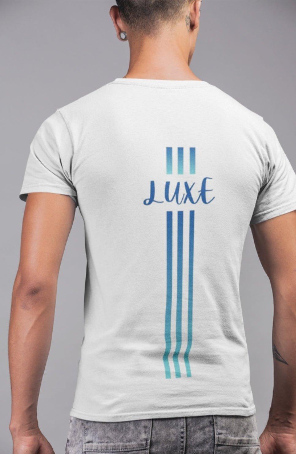 Triple Vertical Luxe T-Shirt by Luxe-Custom-Designer