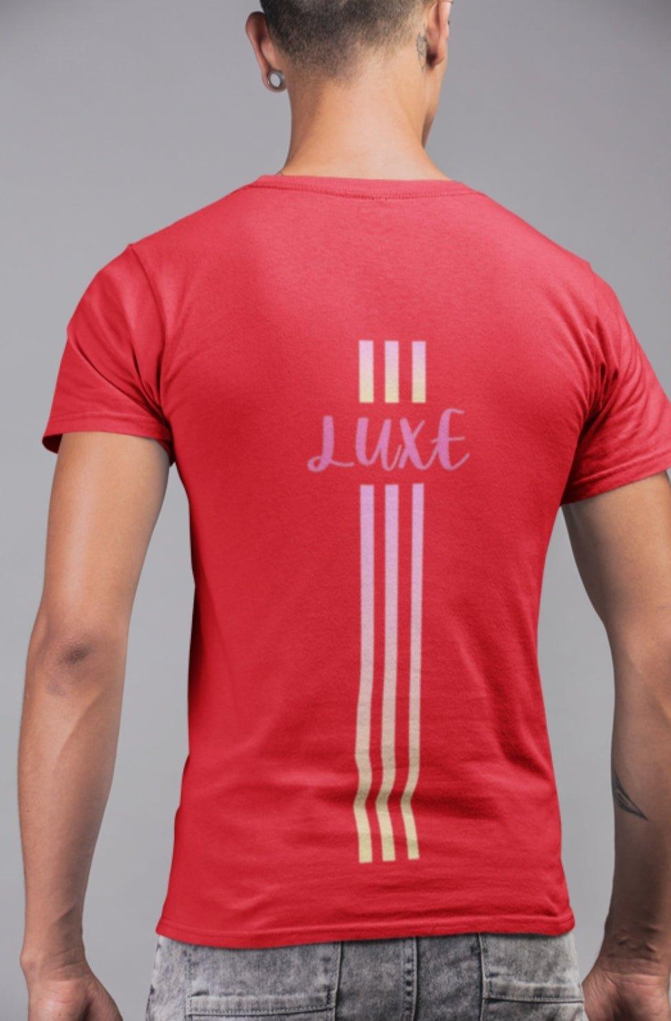 Triple Vertical Luxe T-Shirt by Luxe-Custom-Designer