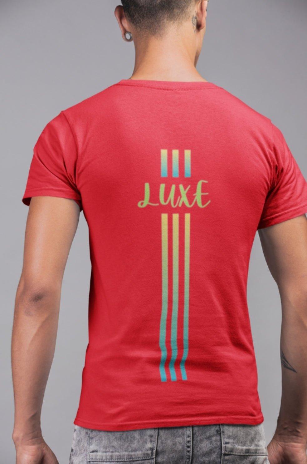 Triple Vertical Luxe T-Shirt by Luxe-Custom-Designer
